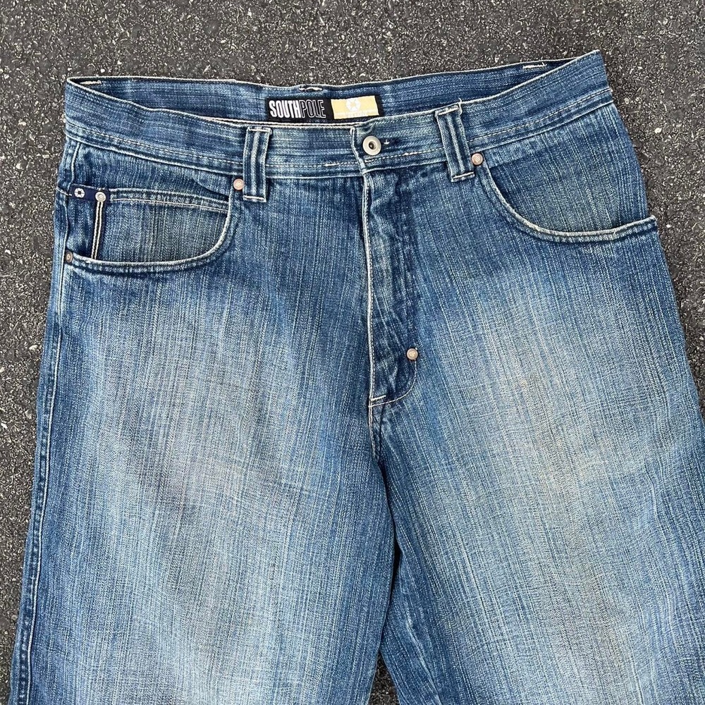 1990s SouthPole Wide Leg Jean Shorts size 34"
